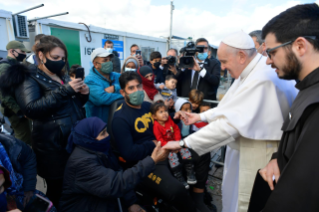 25-Apostolic Journey to Cyprus and Greece: Visit to the Refugees  