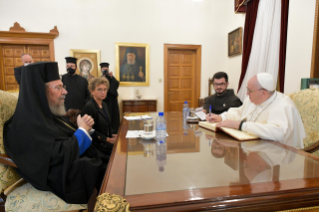 3-Voyage apostolique à Chypre et en Grèce : Rencontre avec le Saint-Synode en la Cathédrale orthodoxe de Nicosie 