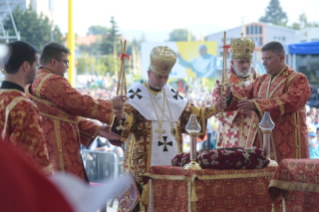 10-Viaje apostólico a Eslovaquia: Divina liturgia de San Juan Crisóstomo presidida por el Santo Padre