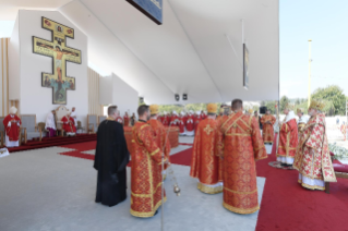 15-Viaje apostólico a Eslovaquia: Divina liturgia de San Juan Crisóstomo presidida por el Santo Padre