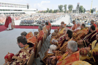 18-Viaje apostólico a Eslovaquia: Divina liturgia de San Juan Crisóstomo presidida por el Santo Padre