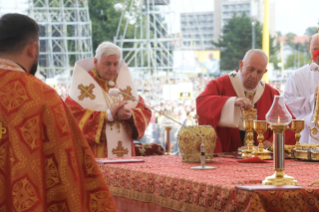 26-Viaje apostólico a Eslovaquia: Divina liturgia de San Juan Crisóstomo presidida por el Santo Padre