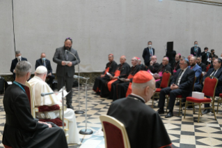 1-Viaje apostólico a Budapest: Encuentro con los representantes del Consejo Ecuménico de las Iglesias y algunas comunidades judías de Hungría