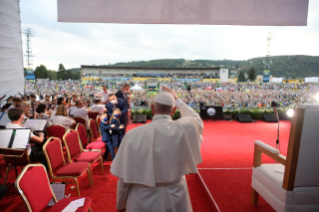 24-Voyage apostolique en Slovaquie : Rencontre avec les jeunes 