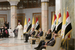 19-Voyage apostolique en Irak : Rencontre avec les autorités, la société civile et le corps diplomatique