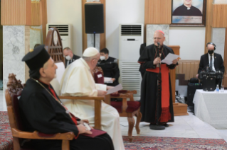 7-Viaje apost&#xf3;lico a Irak: Encuentro con los obispos, sacerdotes, religiosios/as, seminaristas y catequistas