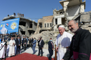 5-Voyage apostolique en Irak : Prière pour les victimes de la guerre