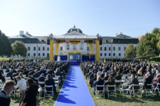 17-Apostolische in die Slowakei: Begegnung mit den Vertretern der Regierung, der Zivilgesellschaft und dem Diplomatischen Korps  