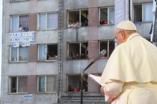 9-Voyage apostolique en Slovaquie : Rencontre avec la communauté rom 