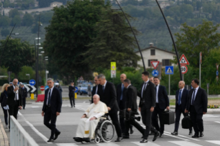 5-Visit of the Holy Father Francis to Assisi for the 'Economy of Francesco' event