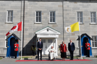 2-Viaggio Apostolico in Canada: Incontro con le Autorità Civili, con i rappresentanti delle Popolazioni Indigene e con il Corpo Diplomatico presso la "Citadelle de Québec"