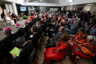 14-Viaje apostólico a Canadá: Encuentro con las autoridades civiles, los representantes de los pueblos indígenas y el Cuerpo Diplomático
