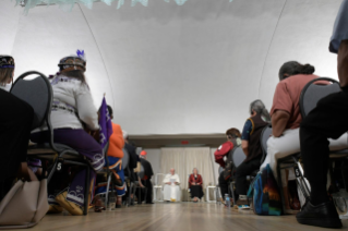 16-Viaje apostólico a Canadá: Encuentro con las autoridades civiles, los representantes de los pueblos indígenas y el Cuerpo Diplomático