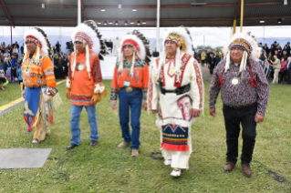 15-Viagem Apostólica ao Canadá: Encontro com as populações indígenas First Nations, Métis e Inuit