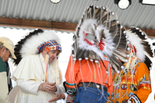 16-Viaje apostólico a Canadá: Encuentro con los pueblos indígenas Primeras Naciones, Métis e Inuit