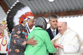 17-Voyage apostolique au Canada : Rencontre avec les peuples autochtones Premières Nations, Métis et Inuit