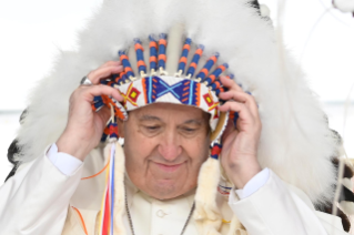 14-Apostolic Journey to Canada: Meeting with indigenous peoples, First nations, Métis and Inuit