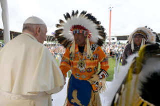 21-Apostolische Reise nach Kanada: Begegnung mit den indigenen Bevölkerungen Kanadas, First Nations, Métis und Inuit 