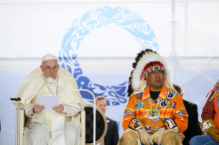 20-Viagem Apostólica ao Canadá: Encontro com as populações indígenas First Nations, Métis e Inuit