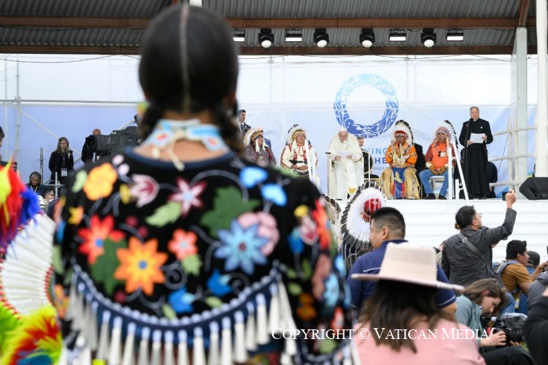 Las tribus originarias, con el Papa Francisco