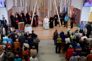 8-Apostolic Journey to Canada: Meeting with indigenous peoples and members of the Parish Community of Sacred Heart at Edmonton