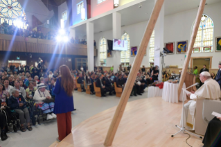 7-Viaje apostólico a Canadá: Encuentro con los pueblos indígenas y los miembros de la comunidad parroquial