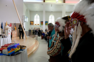 9-Apostolic Journey to Canada: Meeting with indigenous peoples and members of the Parish Community of Sacred Heart at Edmonton