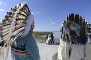 9-Voyage apostolique au Canada : Participation au "Lac Ste. Anne Pilgrimage" et à la liturgie de la Parole