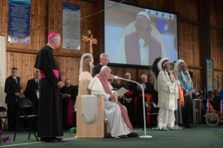 12-Viaggio Apostolico in Canada: Partecipazione al “Lac Ste. Anne Pilgrimage” e Liturgia della Parola 
