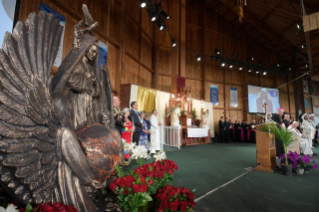 13-Voyage apostolique au Canada : Participation au "Lac Ste. Anne Pilgrimage" et à la liturgie de la Parole