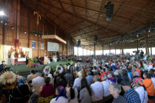 15-Voyage apostolique au Canada : Participation au "Lac Ste. Anne Pilgrimage" et à la liturgie de la Parole