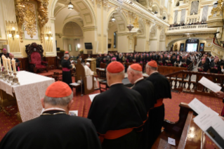 9-Viaje apostólico a Canadá: Vísperas con los obispos, sacerdotes, diáconos, consagrados, seminaristas y agentes pastorales