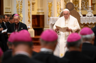 10-Apostolic Journey to Canada: Vespers with Bishops, Priests, Deacons, Consecrated persons, Seminarians and Pastoral workers