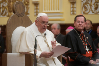 12-Apostolic Journey to Canada: Vespers with Bishops, Priests, Deacons, Consecrated persons, Seminarians and Pastoral workers