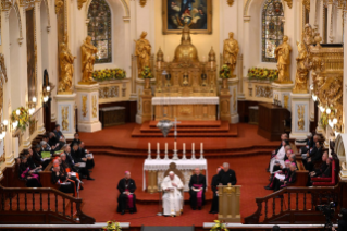 16-Viagem Apostólica ao Canadá: Vésperas com os Bispos, os Sacerdotes, os Diáconos, os Consagrados, os Seminaristas e os Agentes da Pastoral