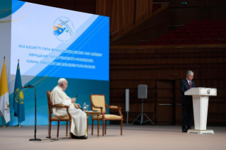 0-Viagem Apostólica ao Cazaquistão: Encontro com as Autoridades, Sociedade Civil e Corpo Diplomático