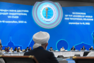 4-Voyage Apostolique au Kazakhstan : Ouverture et Session Plénière du "VIIe Congrès des leaders des religions mondiales et traditionnelles
