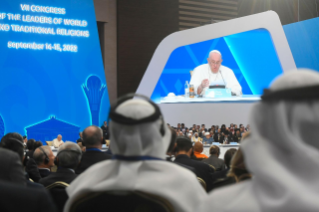 10-Viaggio Apostolico in Kazakhstan: Apertura e Sessione Plenaria del "VII Congress of Leaders of World and traditional Religions" 