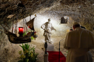 6-Apostolic Journey to Malta: Visit to the Grotto of St Paul 