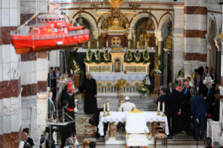 2-Apostolic Journey to Marseille: Marian Prayer with the Diocesan Clergy 