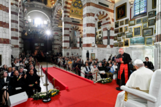 4-Apostolic Journey to Marseille: Marian Prayer with the Diocesan Clergy 