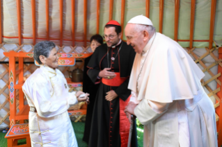 0-Viaje apostólico a Mongolia: Encuentro con los obispos, sacerdotes, misioneros, consagrados, consagradas y agentes pastorales