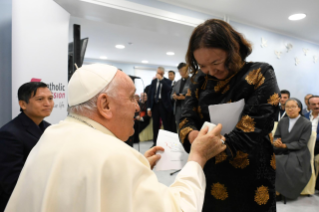 1-Viaggio Apostolico in Mongolia: Incontro con gli Operatori della Carità e inaugurazione della Casa della Misericordia 