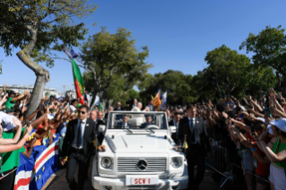 1-Viaje apostólico a Portugal: Ceremonia de acogida