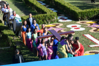 18-Viaggio Apostolico in Portogallo: Cerimonia di accoglienza 