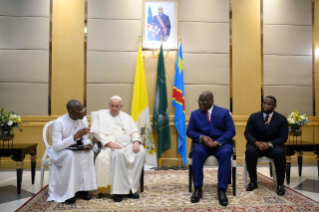 1-Viaggio Apostolico nella Repubblica Democratica del Congo: Incontro con le Autorità, con la Società Civile e con il Corpo Diplomatico 