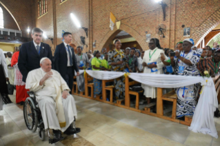 0-Apostolic Journey to the Democratic Republic of Congo: Prayer Meeting with Priests, Deacons, Consecrated Persons and Seminarians  