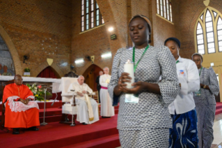 7-Apostolic Journey to the Democratic Republic of Congo: Prayer Meeting with Priests, Deacons, Consecrated Persons and Seminarians  