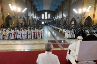 15-Apostolic Journey to the Democratic Republic of Congo: Prayer Meeting with Priests, Deacons, Consecrated Persons and Seminarians  