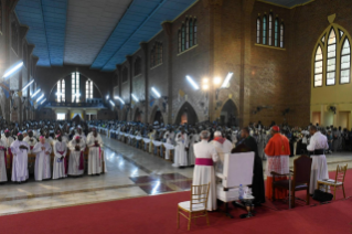19-Viaggio Apostolico nella Repubblica Democratica del Congo: Incontro di preghiera con i Sacerdoti, i Diaconi, i Consacrati, le Consacrate e i Seminaristi 